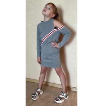 The suit pattern for a girl in sport-elegant style - for download PDF-patterns-clothing.com